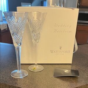 Waterford Crystal Wedding Heirloom Flutes